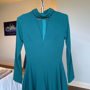 Karlie Forest Green Choker Neck Romper